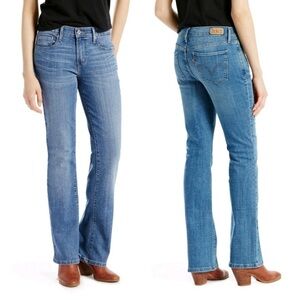 Levi's 515👖Boot Cut Blue Jeans with Vintage Faded Look, size 12
